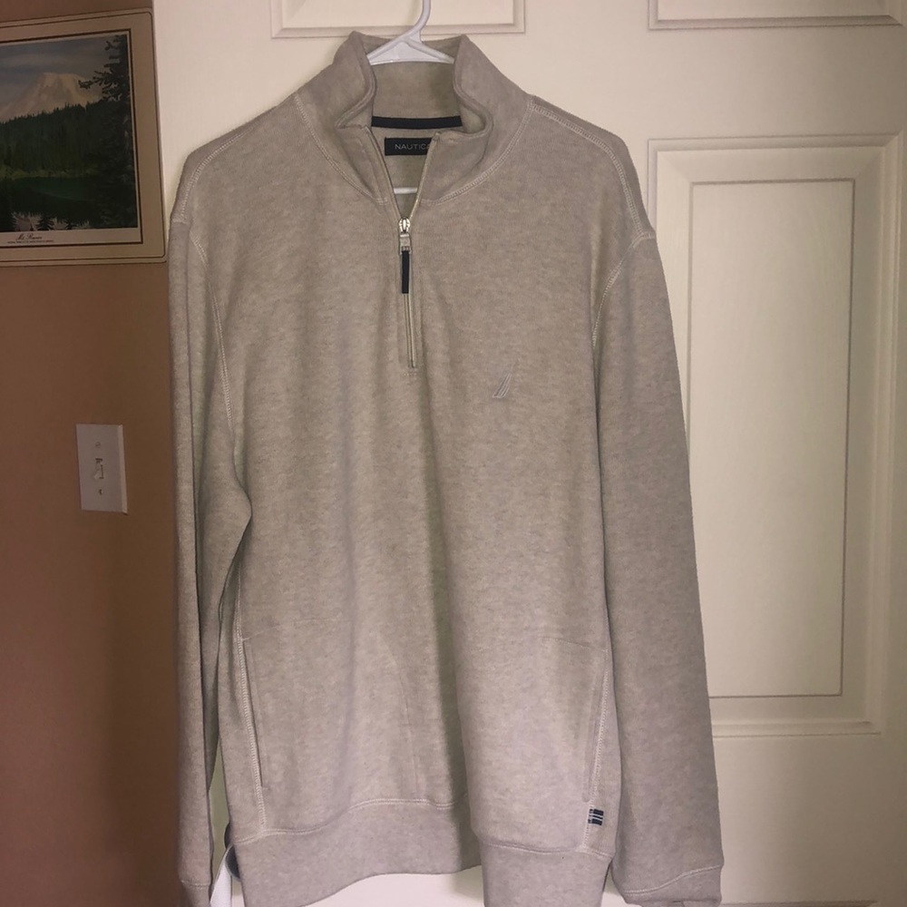 Nautica Off White Quarter Zip